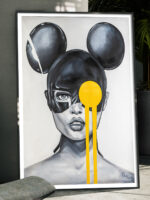 Pintura pop art mujer