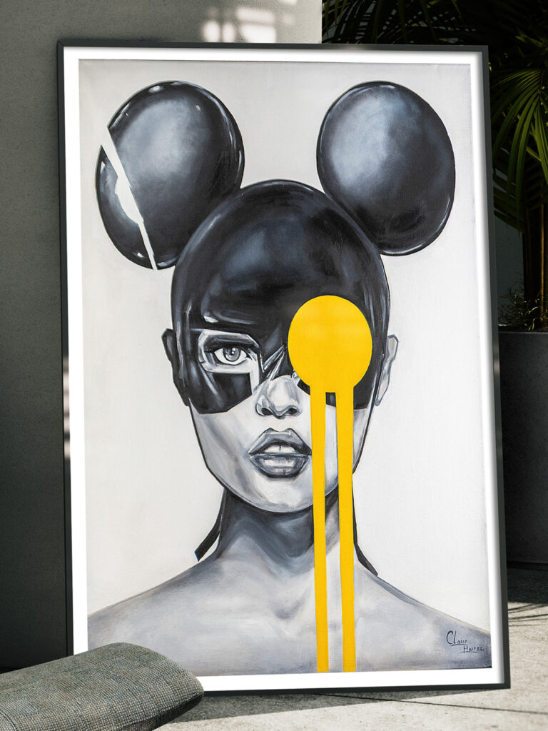 Pintura pop art mujer