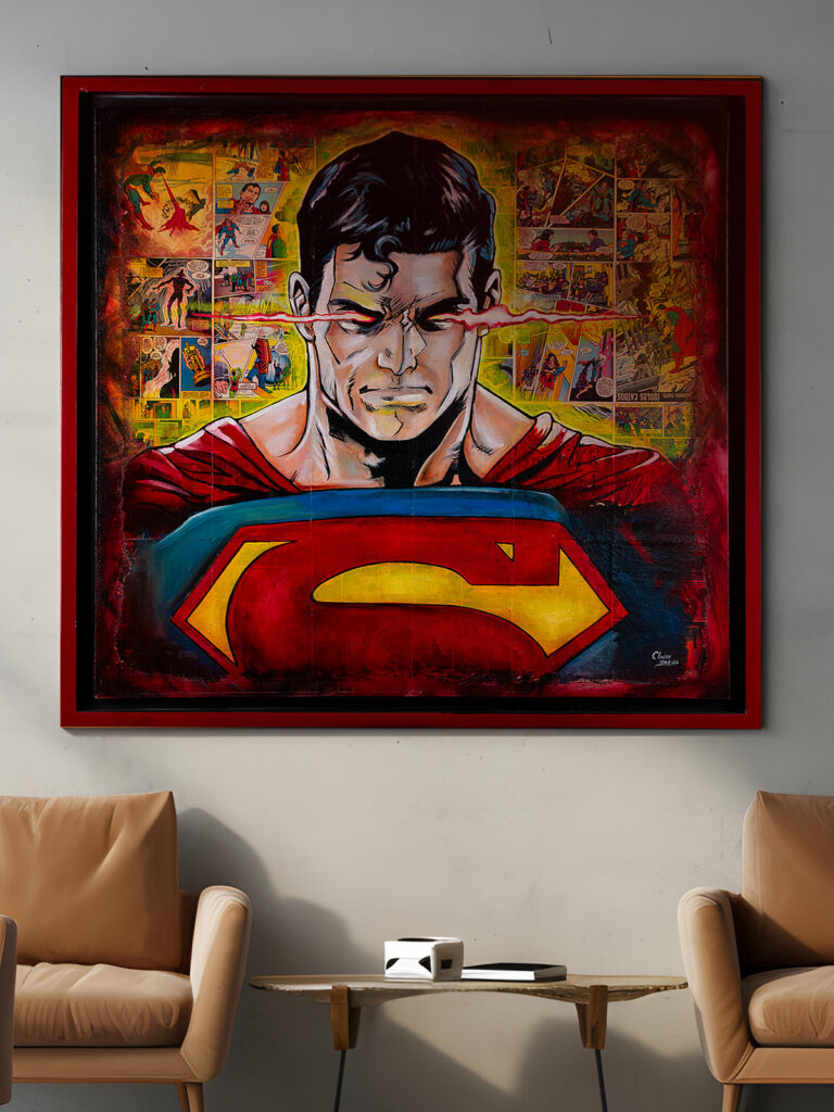 Pintura de superman
