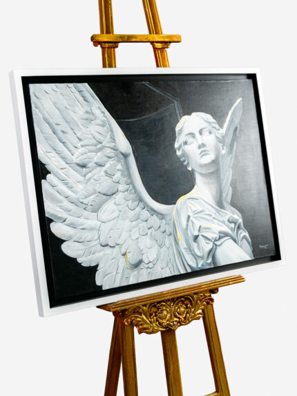 Pintura de ángel renacentista