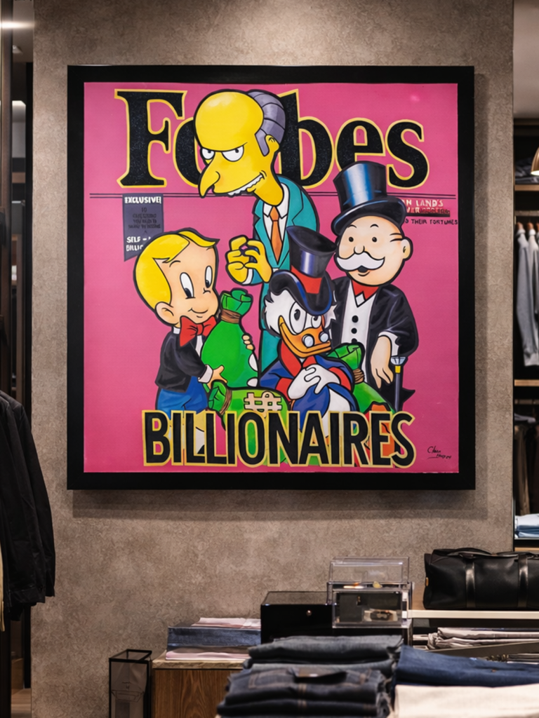 Pintura de millonarios POP ART
