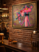 pintura pantera rosada