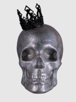 Escultura de craneo y corona