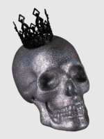 Escultura de craneo y corona