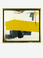 Pintura abstracta amarilla