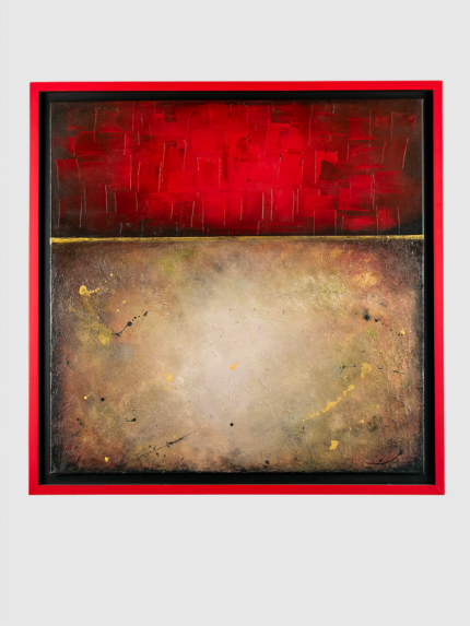 Pintura abstracta roja