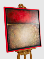Pintura abstracta roja