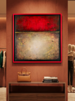 Pintura abstracta roja