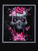 Pintura punk art pink