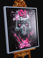 Pintura punk art pink