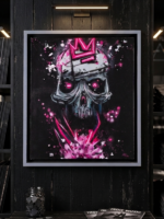 Pintura punk art pink