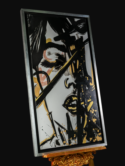 Pintura streat art mujer