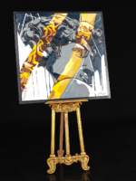 cuadro canva david pop art