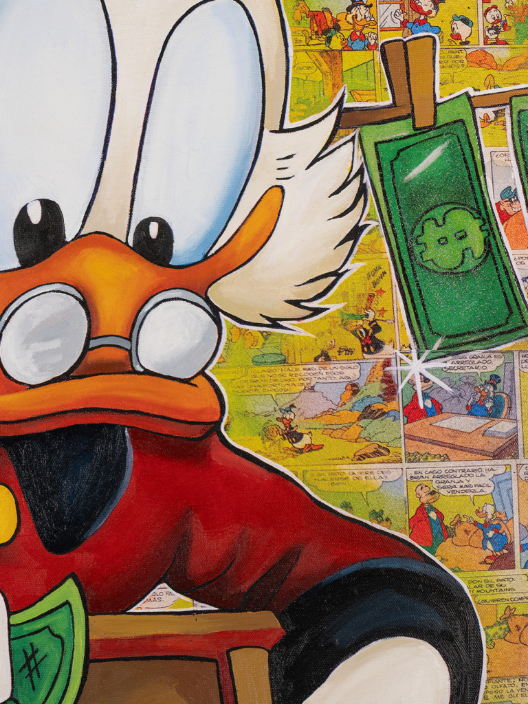 cuadro canva rico money detalle