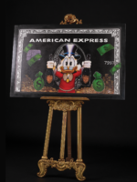 cuadro canva rico pato dollar perspectiva