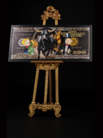 cuadro canva toro dollar perspectiva