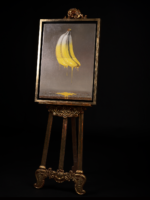 pintura de platanos realista perspectiva
